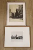 St Mary Le Strand by David Carr, pencil, sold Mar 2024