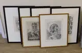 The Tower of Toft Church by John Sell Cotman, Stone Figure, Walsingham’, largest, sold Mar 2024