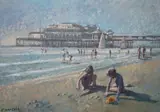 Brighton by St John Child, oil on board, sold Feb 2024