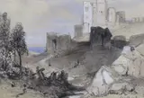 Dover Castle by James Duffield Harding, watercolour, sold Feb 2024