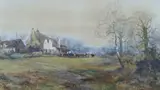 The cottage houses of England by George C. Haite, watercolour and gouache on paper, sold Feb 2024