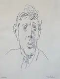 Portrait of Jonathan Miller by Cecil Beaton, ink, sold Feb 2024