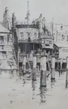 The Harbour Masters Limehouse by Mabel Catherine Robinson, etching, sold Feb 2024