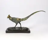 An Art Deco patinated bronze of a pheasant by Irénée Rochard, bronze, sold Feb 2024
