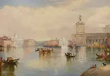 Venetian lagoon scene by G. Casselli, oil on canvas, sold Feb 2024