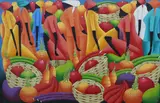 Large by Claude Florestin, oil on canvas, sold Feb 2024