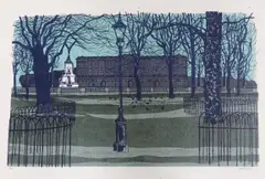 Salisbury Cathedral and Green Park by Robert Tavener, pencil, sold Feb 2024