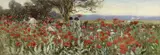 Children in a poppy field by Robert Hamilton Chapman, oil on canvas, sold Feb 2024