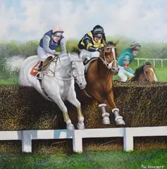 Desert Orchid by Max Brandrett, oil on canvas, sold Feb 2024