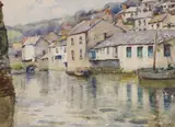 Polperro, Cornwall by Ida Rose Morley, watercolour, sold Feb 2024