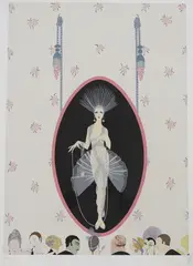 The Portrait by Erté, serigraph, sold Feb 2024