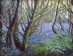 Bluebell Wood by Daniel Fallshaw, 2000, Wood', signed and dated, sold Jan 2024