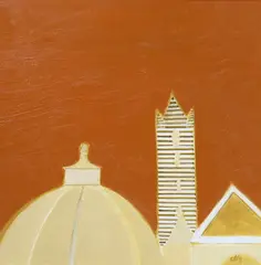 Siena-etude II by David Humphreys, mixed media, sold Jan 2024