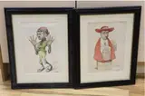 Caricatures by John Harold Hudson, 1918, ink and watercolours, sold Jan 2024