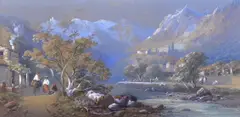 Heightened by W. G. Hill, watercolour, offered Jan 2024