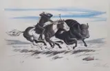 Colour lithograph by Steve Long, lithograph, offered Jan 2024