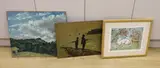 Figures fishing by Michael John Blaker, etching, sold Jan 2024