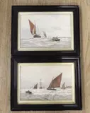 Shipping off the coast by George Stanfield Walters, watercolor, offered Jan 2024