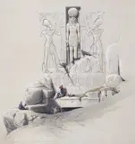 Colour lithograph by David Roberts, lithograph, sold Jan 2024