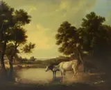 The Pond in the Meadow by Henry Brittan Willis, oil on canvas, sold Jan 2024
