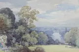 View of The Thames from Richmond Hill by Alfred John Billingshurst, watercolour, sold Jan 2024