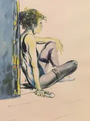 Colour screenprint by Donald Hamilton Fraser, screenprint, sold Jan 2024