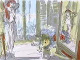 Hotel de Calais à Nice by Edward Piper, lithograph, sold Jan 2024