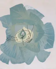Green Metaphor by Ceri Richards, lithograph, sold Jan 2024