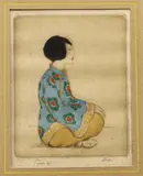 Chinese Girl by Dorsey Potter Tyson, etching, sold Jan 2024