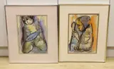 Female figures by Frans Claerhout, print (other), sold Jan 2024