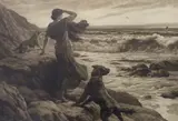 In Sight At Last by Herbert Dicksee, etching, sold Jan 2024