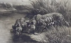 Thirst by Herbert Dicksee, etching, sold Jan 2024