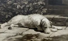 A Place In The Sun by Herbert Dicksee, etching, sold Jan 2024