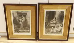 On the Threshold by Herbert Dicksee, pencil, sold Jan 2024