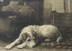 Where’s Master by Herbert Dicksee, etching, sold Jan 2024