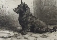 Forgotten by Herbert Dicksee, etching, sold Jan 2024