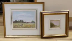 Compton Beach by Peter Coombs, oil, offered Dec 2023