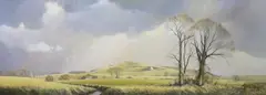 Wolstonbury Hill, Sussex by Michael Morris, oil on canvas, offered Dec 2023