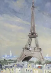 Impressionist by Anthony Flemming, oil on board, sold Dec 2023