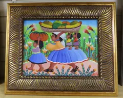 ’Three children carrying fruit’’ by Jacques-Richard Chéry, oil, sold Dec 2023