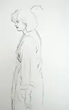 Figural and nude studies by Clifford Eric Martin Hall, mixed media, offered Dec 2023