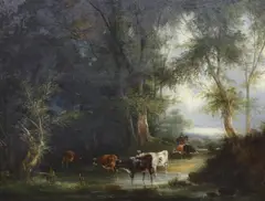 Untitled by Constant Troyon, oil on canvas, sold Dec 2023