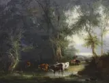Untitled by Constant Troyon, oil on canvas, sold Dec 2023