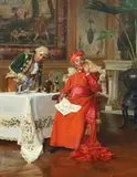 La Mouche Agacante by François Brunery, oil on panel, sold Dec 2023