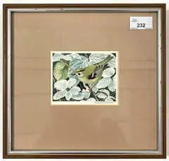 Goldcrest by Robert Gilmor, watercolour, sold Apr 2024