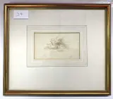 Grazing Cattle by John Joseph Barker of Bath, watercolour, offered Apr 2024