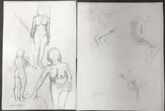 Untitled by Maurice Feild, pencil, sold Apr 2024
