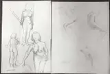 Untitled by Maurice Feild, pencil, sold Apr 2024