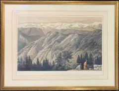 'The Snowy Range from Nagkanda Staging Bungalow by Thomas Picken, print (other), sold Apr 2024