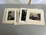 Eleven original etchings by Reuben Moring, print (other), sold Apr 2024